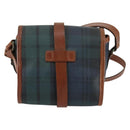 Polo Ralph Lauren Check Shoulder Bag PVC Green Auth am10430-2