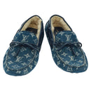LOUIS VUITTON Arizona Line Moccasin Loafers Denim shoes 6 1/2 Blue Auth am10436V-1