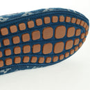 LOUIS VUITTON Arizona Line Moccasin Loafers Denim shoes 6 1/2 Blue Auth am10436V-11