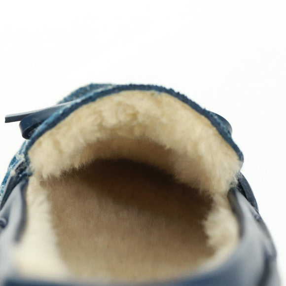 LOUIS VUITTON Arizona Line Moccasin Loafers Denim shoes 6 1/2 Blue Auth am10436V