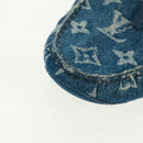 LOUIS VUITTON Arizona Line Moccasin Loafers Denim shoes 6 1/2 Blue Auth am10436V-7