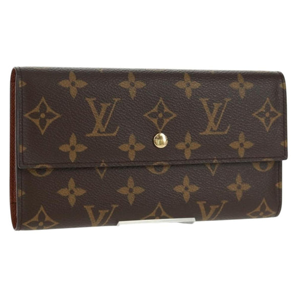LOUIS VUITTON Monogram Porte Tresol International Wallet M61215 LV Auth am10437V