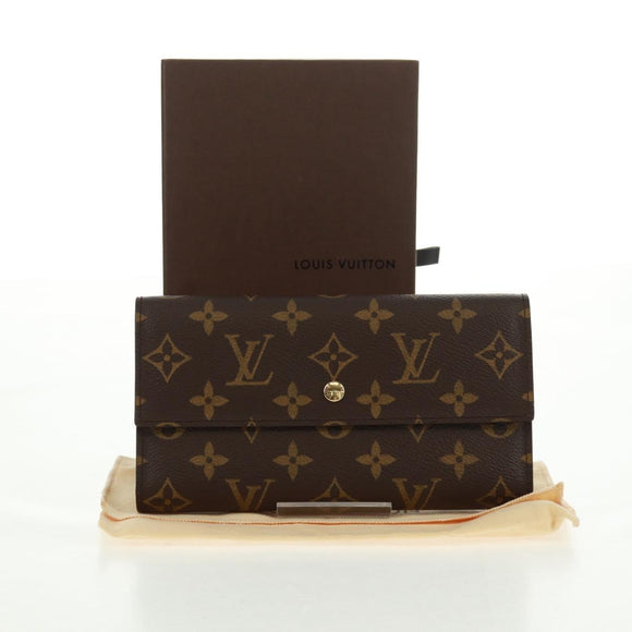 LOUIS VUITTON Monogram Porte Tresol International Wallet M61215 LV Auth am10437V