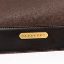 BURBERRY Shoulder Bag Leather Brown Gold Auth am10439-14