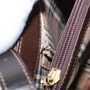 BURBERRY Shoulder Bag Leather Brown Gold Auth am10439-21