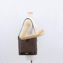 BURBERRY Shoulder Bag Leather Brown Gold Auth am10439-25