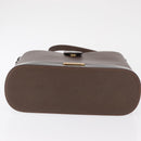 BURBERRY Shoulder Bag Leather Brown Gold Auth am10439-9