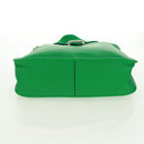 LOEWE Granada Shoulder Bag Leather Gold Green Auth am10441V-5