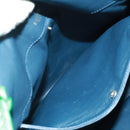 LOEWE Granada Shoulder Bag Leather Gold Green Auth am10441V-25