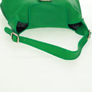 LOEWE Granada Shoulder Bag Leather Gold Green Auth am10441V-7