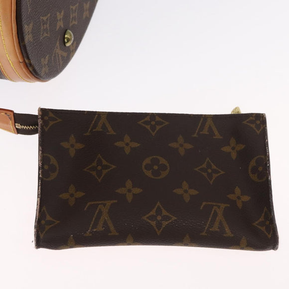 LOUIS VUITTON Monogram Bucket PM Shoulder Bag M42238 LV Auth am10443