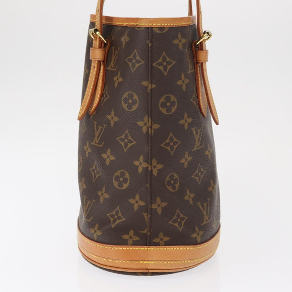 LOUIS VUITTON Monogram Bucket PM Shoulder Bag M42238 LV Auth am10443