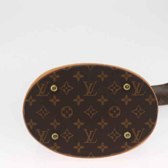 LOUIS VUITTON Monogram Bucket PM Shoulder Bag M42238 LV Auth am10443