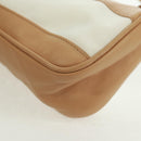 GUCCI Accessoiretas Canvas Leer Beige Zilver 92820 Auth am10445V-16