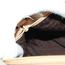 GUCCI Accessoiretas Canvas Leer Beige Zilver 92820 Auth am10445V-20