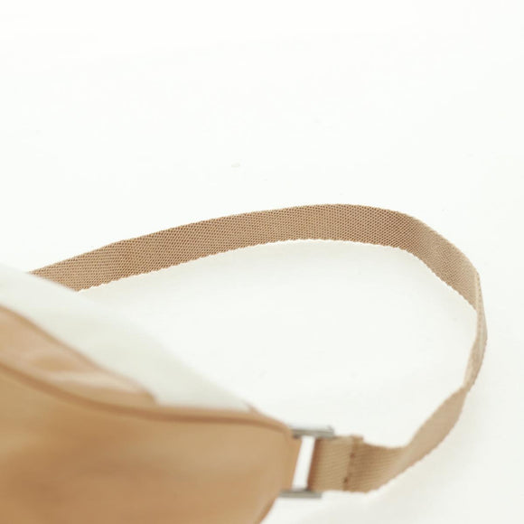 GUCCI Accessoiretas Canvas Leer Beige Zilver 92820 Auth am10445V