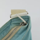 PRADA Shoulder Bag Nylon Light Blue Silver Auth am10448-10
