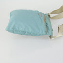 PRADA Shoulder Bag Nylon Light Blue Silver Auth am10448-3