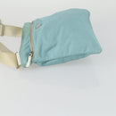 PRADA Shoulder Bag Nylon Light Blue Silver Auth am10448-4