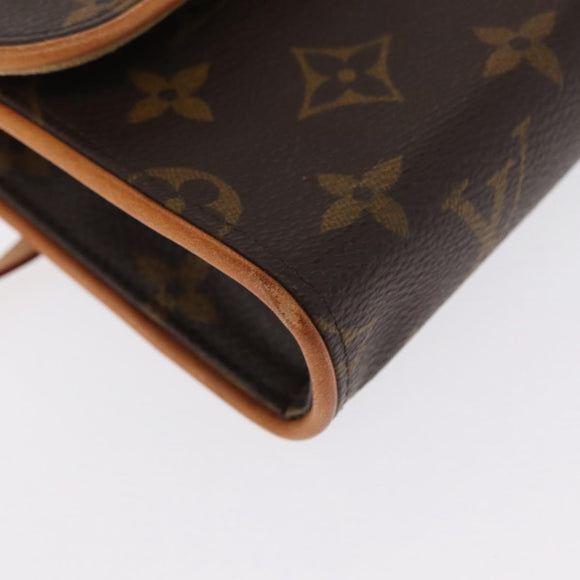 LOUIS VUITTON Monogram Pochette Florentine Hüfttasche M51855 LV Auth am10458