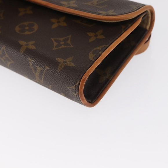 LOUIS VUITTON Monogram Pochette Florentine Waist bag M51855 LV Auth am10458