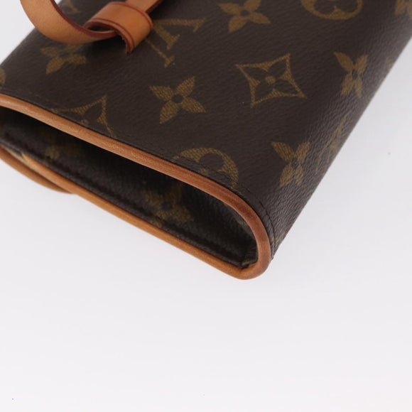 LOUIS VUITTON Monogram Pochette Florentine Hüfttasche M51855 LV Auth am10458