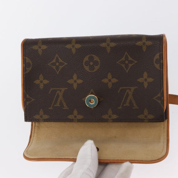 LOUIS VUITTON Monogram Pochette Florentine Hüfttasche M51855 LV Auth am10458
