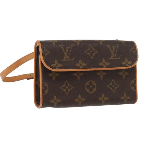 LOUIS VUITTON Monogram Pochette Florentine Hüfttasche M51855 LV Auth am10458