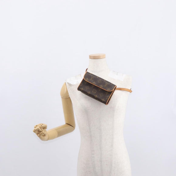 LOUIS VUITTON Monogram Pochette Florentine Hüfttasche M51855 LV Auth am10458