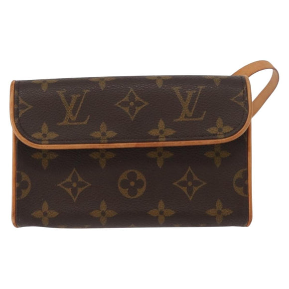 LOUIS VUITTON Monogram Pochette Florentine Hüfttasche M51855 LV Auth am10458