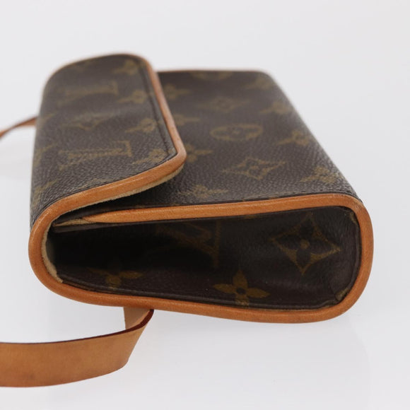 LOUIS VUITTON Monogram Pochette Florentine Hüfttasche M51855 LV Auth am10458