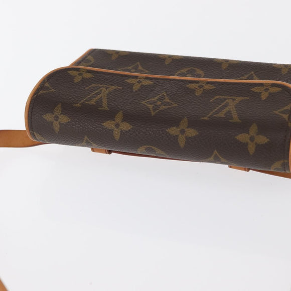 LOUIS VUITTON Monogram Pochette Florentine Hüfttasche M51855 LV Auth am10458