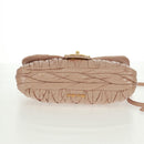 Miu Miu Hand Bag Patent leather 2way Pink Gold Auth am10466V-5