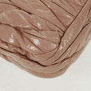 Miu Miu Hand Bag Patent leather 2way Pink Gold Auth am10466V-18