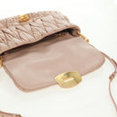 Miu Miu Hand Bag Patent leather 2way Pink Gold Auth am10466V-22