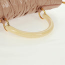 Miu Miu Hand Bag Patent leather 2way Pink Gold Auth am10466V-7