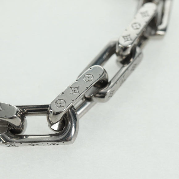LOUIS VUITTON Monogram Bracelet Chain Bracelet Silver M00309 LV Auth am10470M