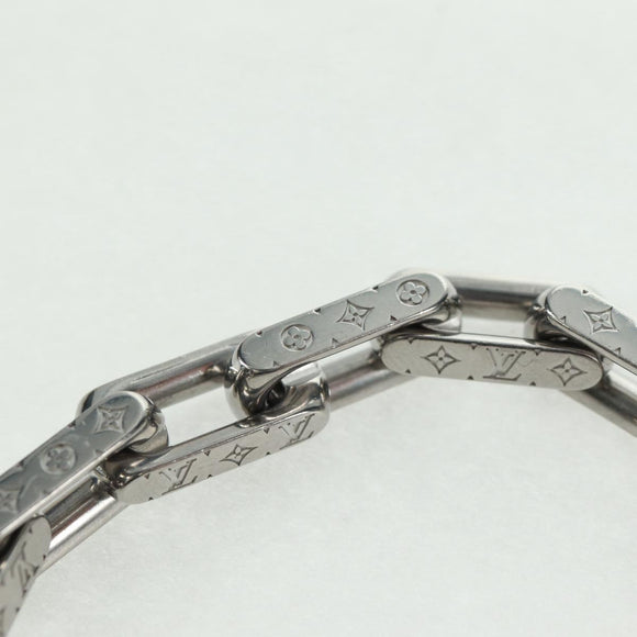 LOUIS VUITTON Monogram Bracelet Chain Bracelet Silver M00309 LV Auth am10470M