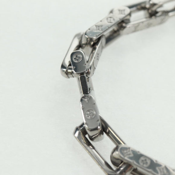 LOUIS VUITTON Monogram Bracelet Chain Bracelet Silver M00309 LV Auth am10470M