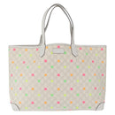 GUCCI GG Supreme Star Tote Bag PVC White 309407 Auth am10476-2