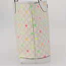 GUCCI GG Supreme Star Tote Bag PVC White 309407 Auth am10476-5