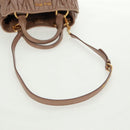 Miu Miu Matelasse Hand Bag Leather 2way Gold Light pink Auth am10480V-9