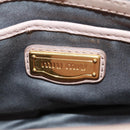 Miu Miu Matelasse Hand Bag Leather 2way Gold Light pink Auth am10480V-22