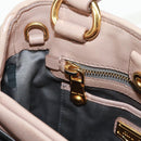 Miu Miu Matelasse Hand Bag Leather 2way Gold Light pink Auth am10480V-25