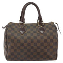 LOUIS VUITTON Damier Ebene Speedy 25 Hand Bag N41532 LV Auth am10499-2