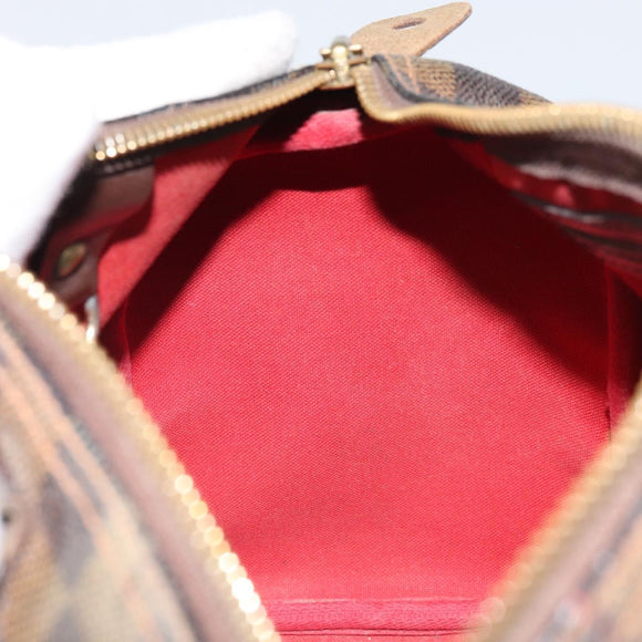 LOUIS VUITTON Damier Ebene Speedy 25 Hand Bag N41532 LV Auth am10499