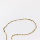 CHANEL Matelasse Turn Lock Chain Bag Lamb Skin White Gold CC Auth am10500-14