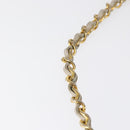 CHANEL Matelasse Turn Lock Chain Bag Lamb Skin White Gold CC Auth am10500-8