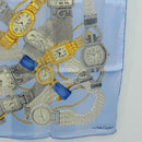 CARTIER Scarf Silk Blue Auth am10502V-10