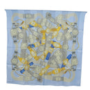 CARTIER Scarf Silk Blue Auth am10502V-14